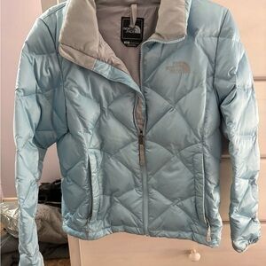 The North Face Women's Sky Blue Puffer Jacket